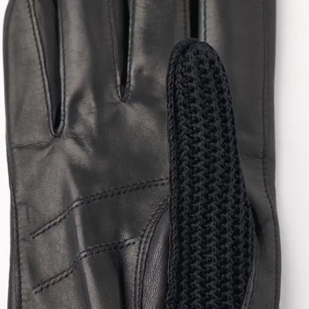Adam Leather Gloves (Black   Black)