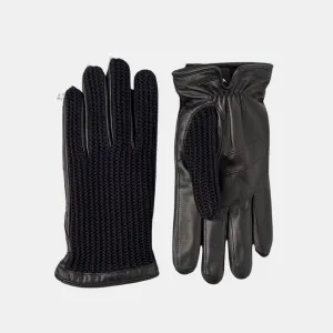 Adam Leather Gloves (Black   Black)