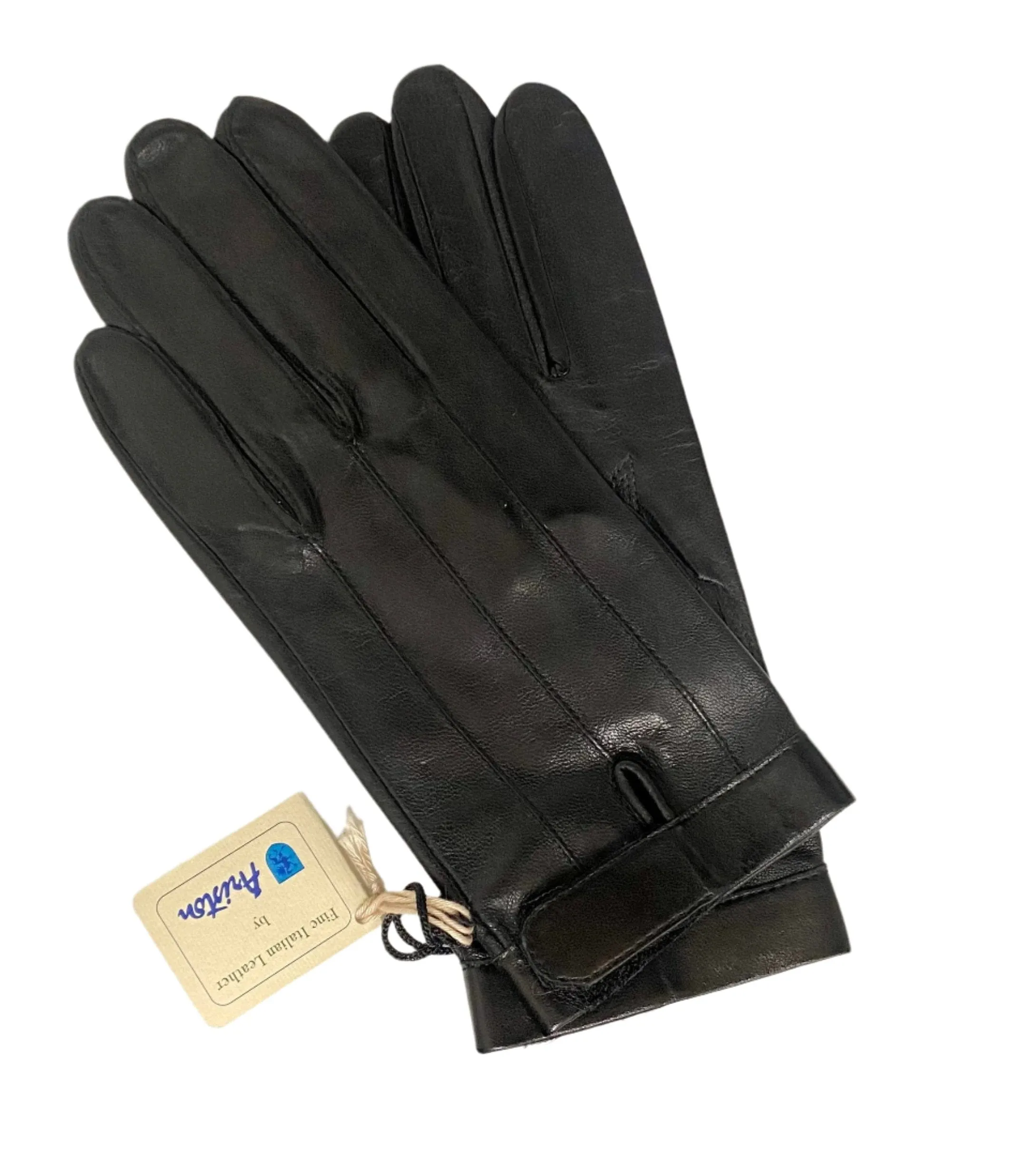 Albee Classic Italian Leather Pleated Unlined Gloves - 9569