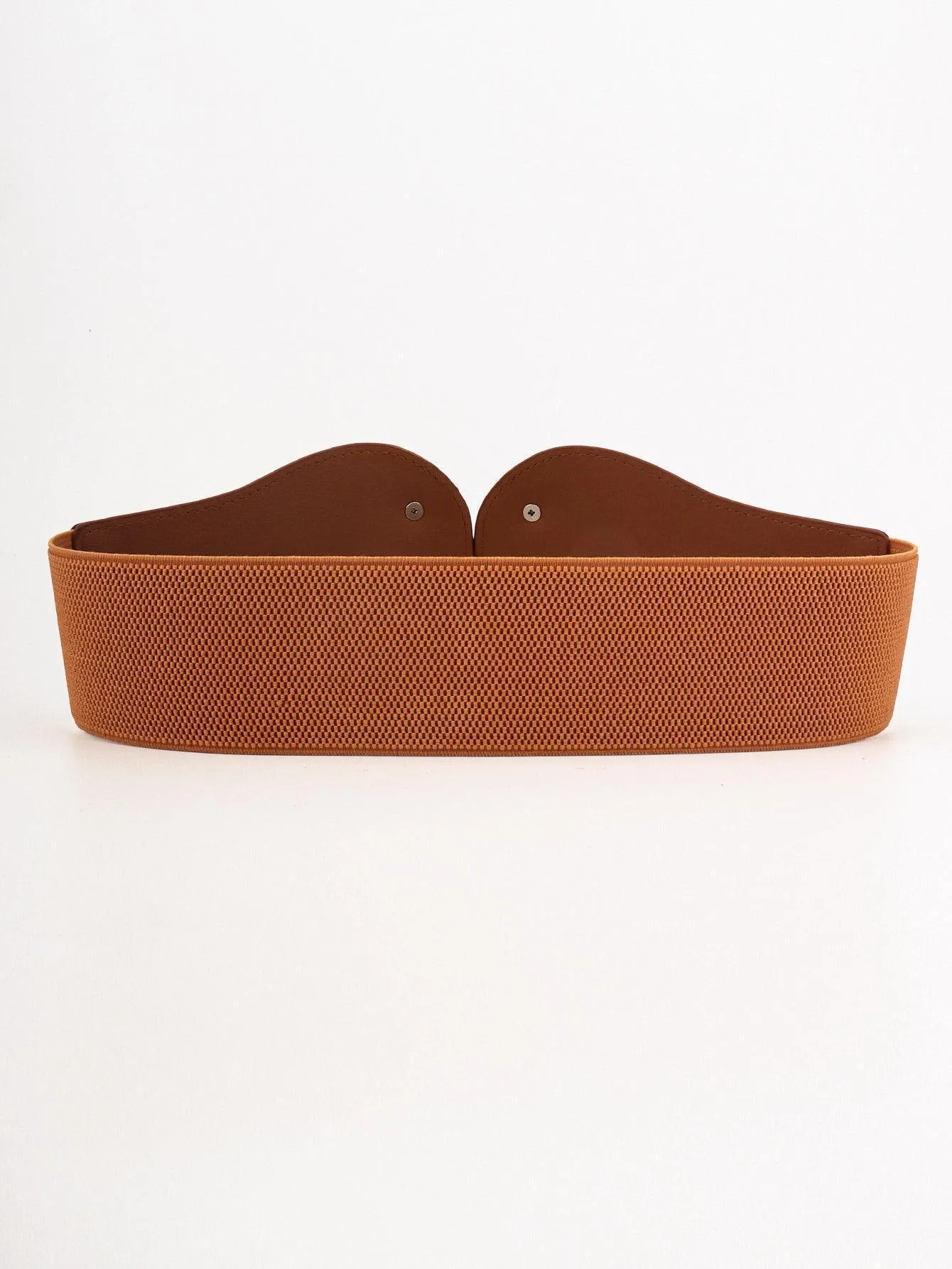 Alloy Buckle PU Leather Wide Stretch Waist Belt