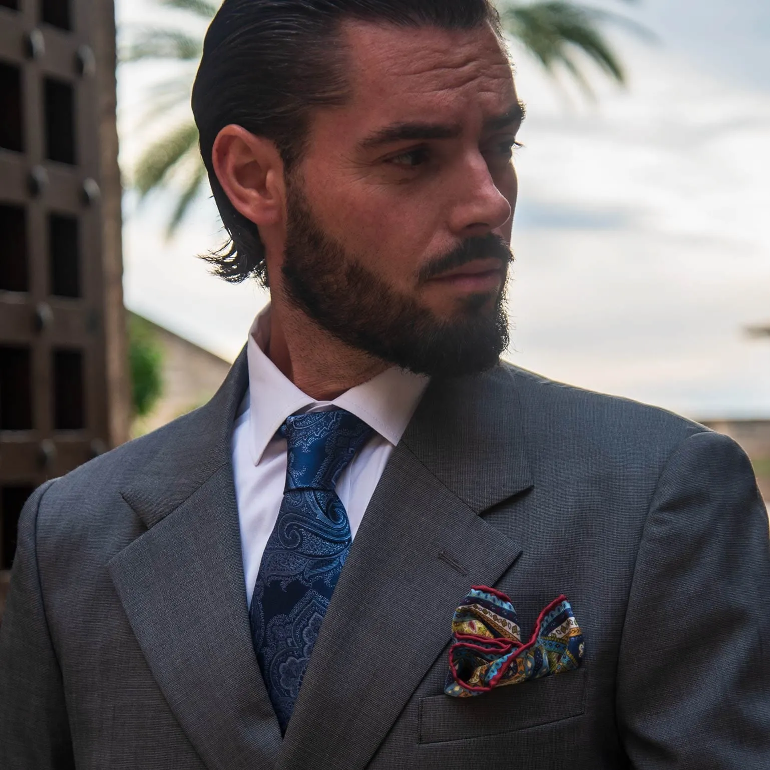 Cortina - Silk Jacquard Tie - Royal Blue