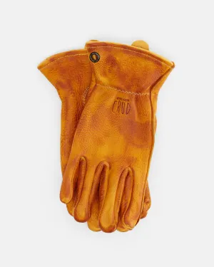 Gjra Elk Skin Gloves (Orange) - Crud
