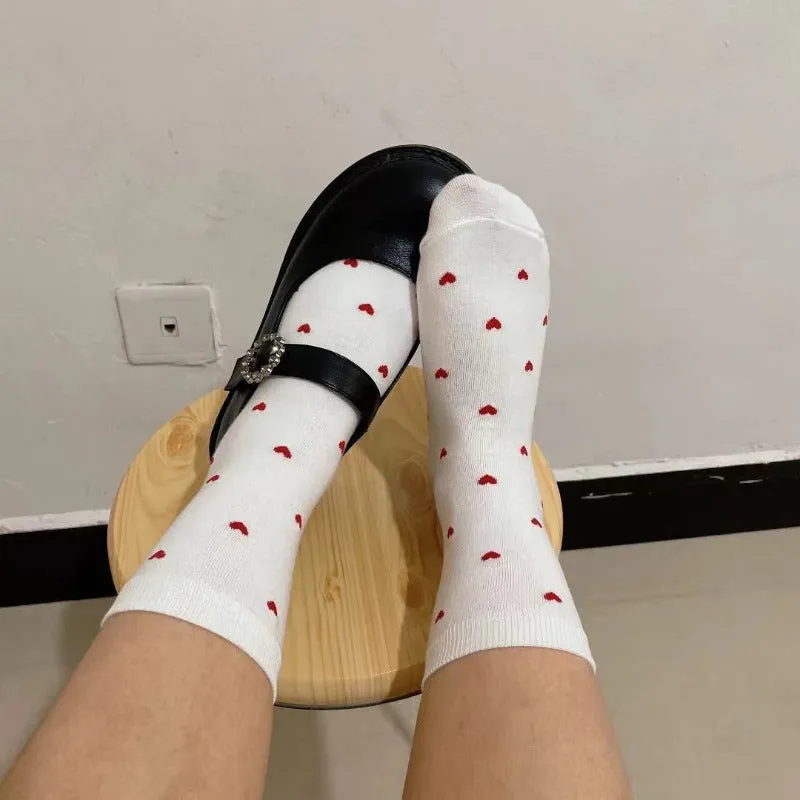Long Cotton Printed Socks
