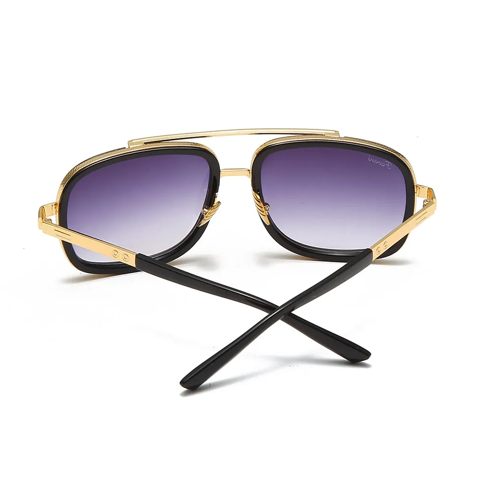 Men's Fevani Violet Square Oversized Sunglasses