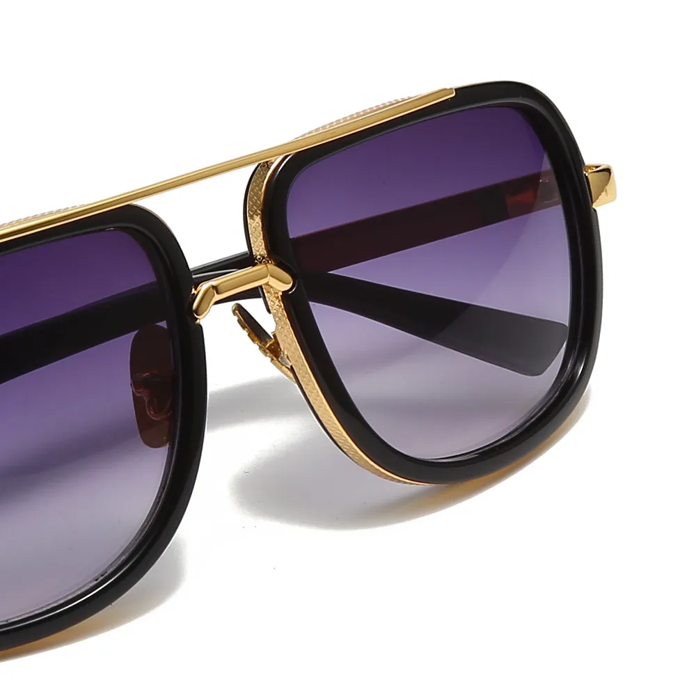 Men's Fevani Violet Square Oversized Sunglasses