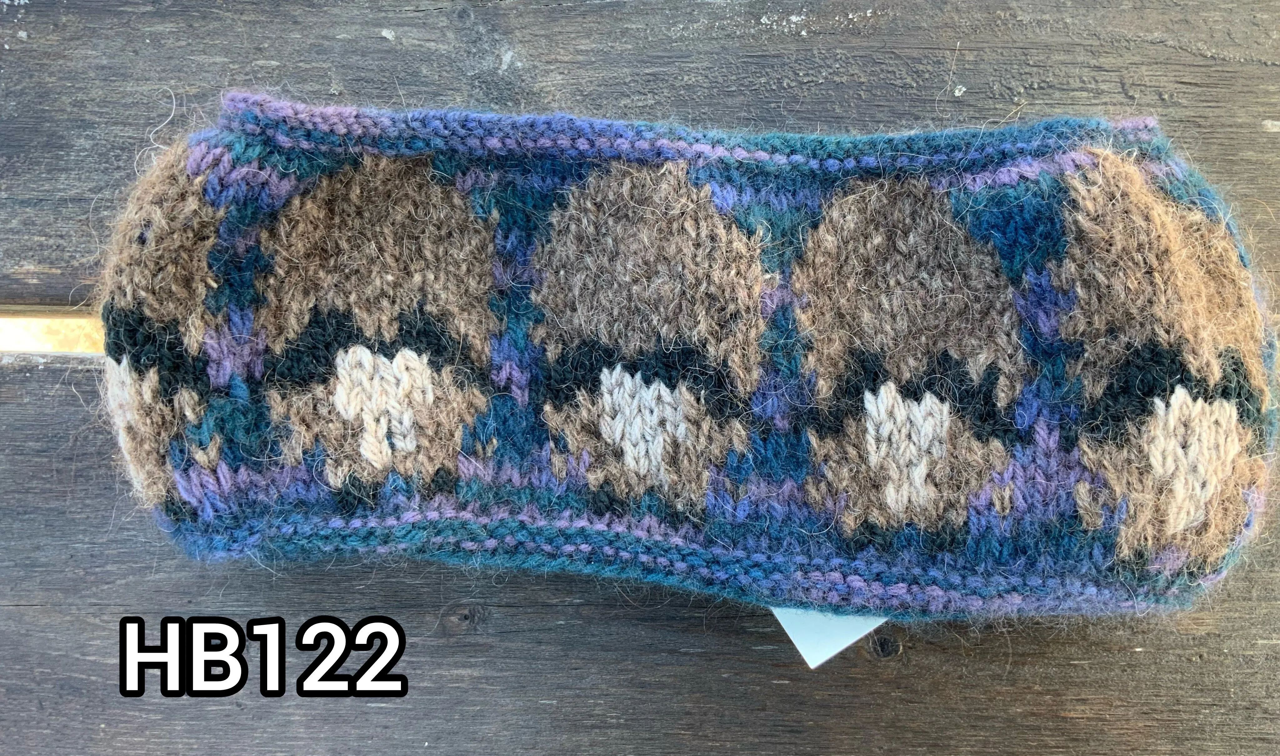 Merino Wool & Qiviut Blue/Purple Variegated Herd Circle Headbands