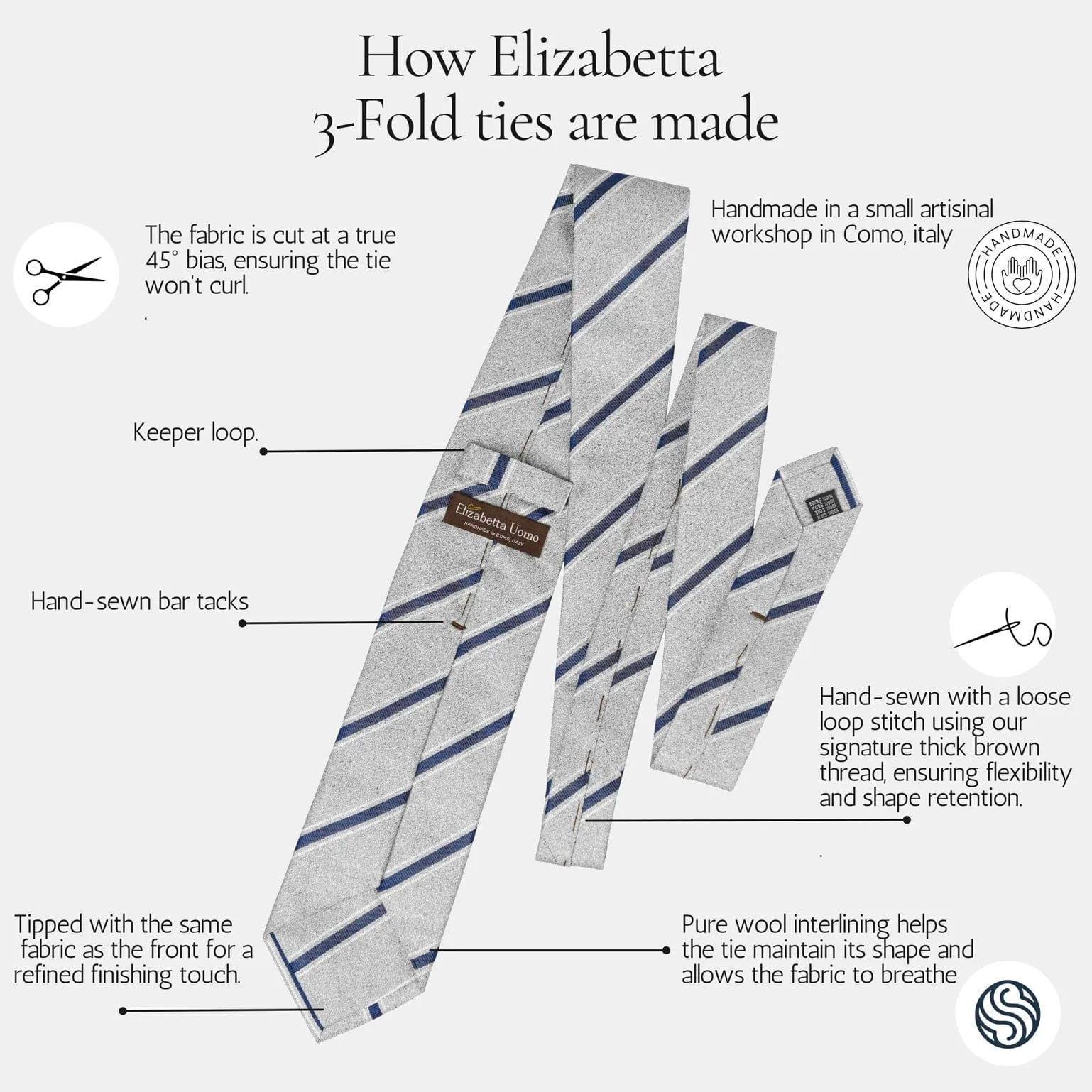 Montecarlo - Silk Jacquard Tie - Blue