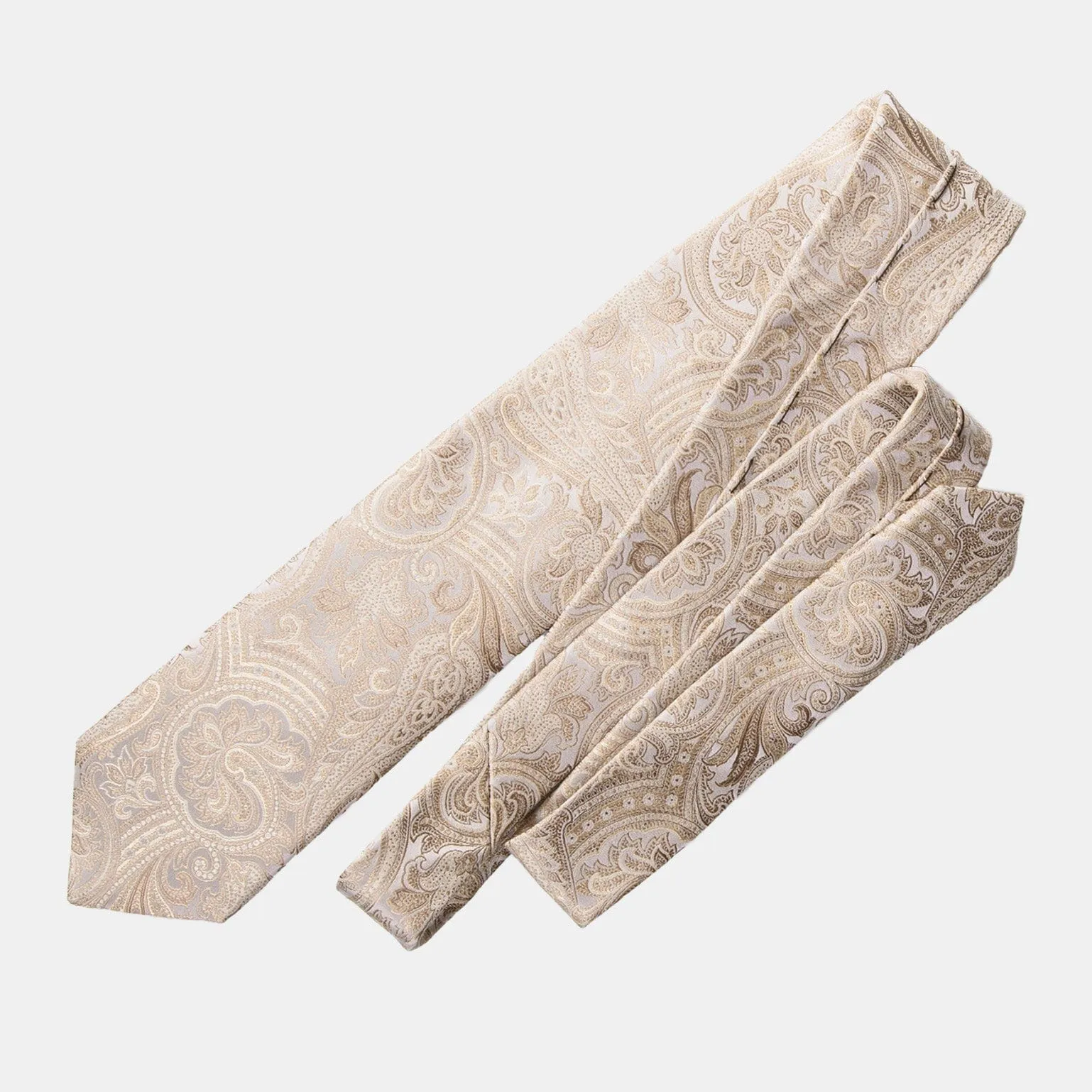 Montecarlo - Silk Jacquard Tie - Champagne