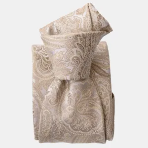 Montecarlo - Silk Jacquard Tie - Champagne