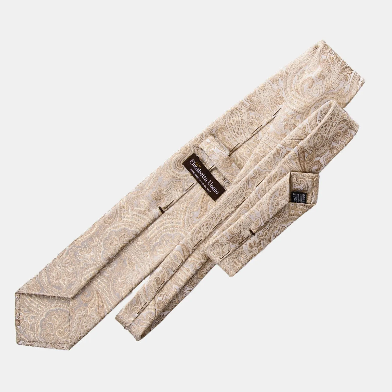 Montecarlo - Silk Jacquard Tie - Champagne