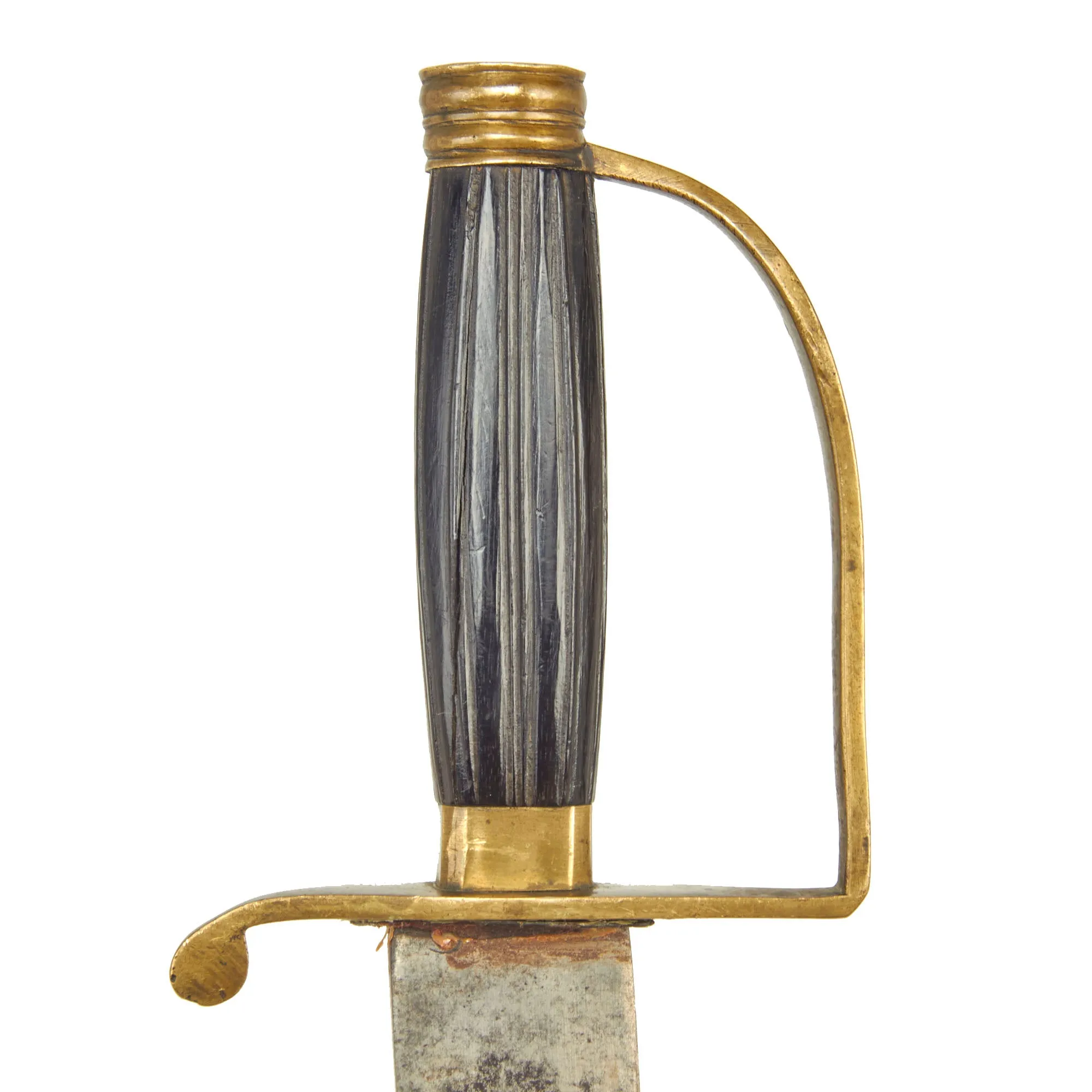 Original U.S. Revolutionary War American Officer’s “Cutting” Hanger Sword With Ebony Grip