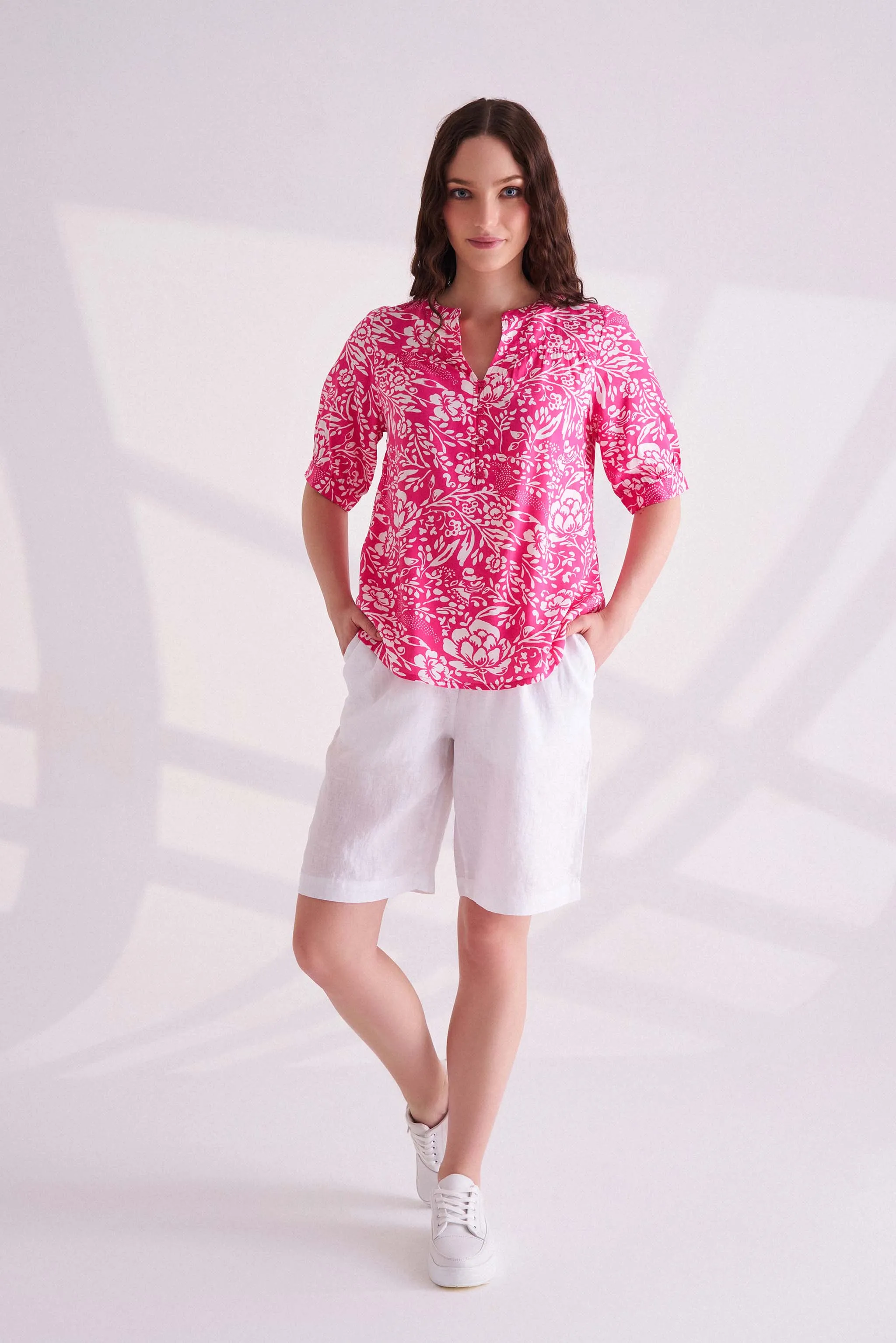 Pink Printed Top