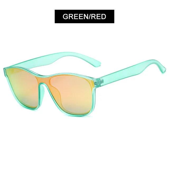 Reflective Unisex Retro Polarized TAC Lenses Sunglasses
