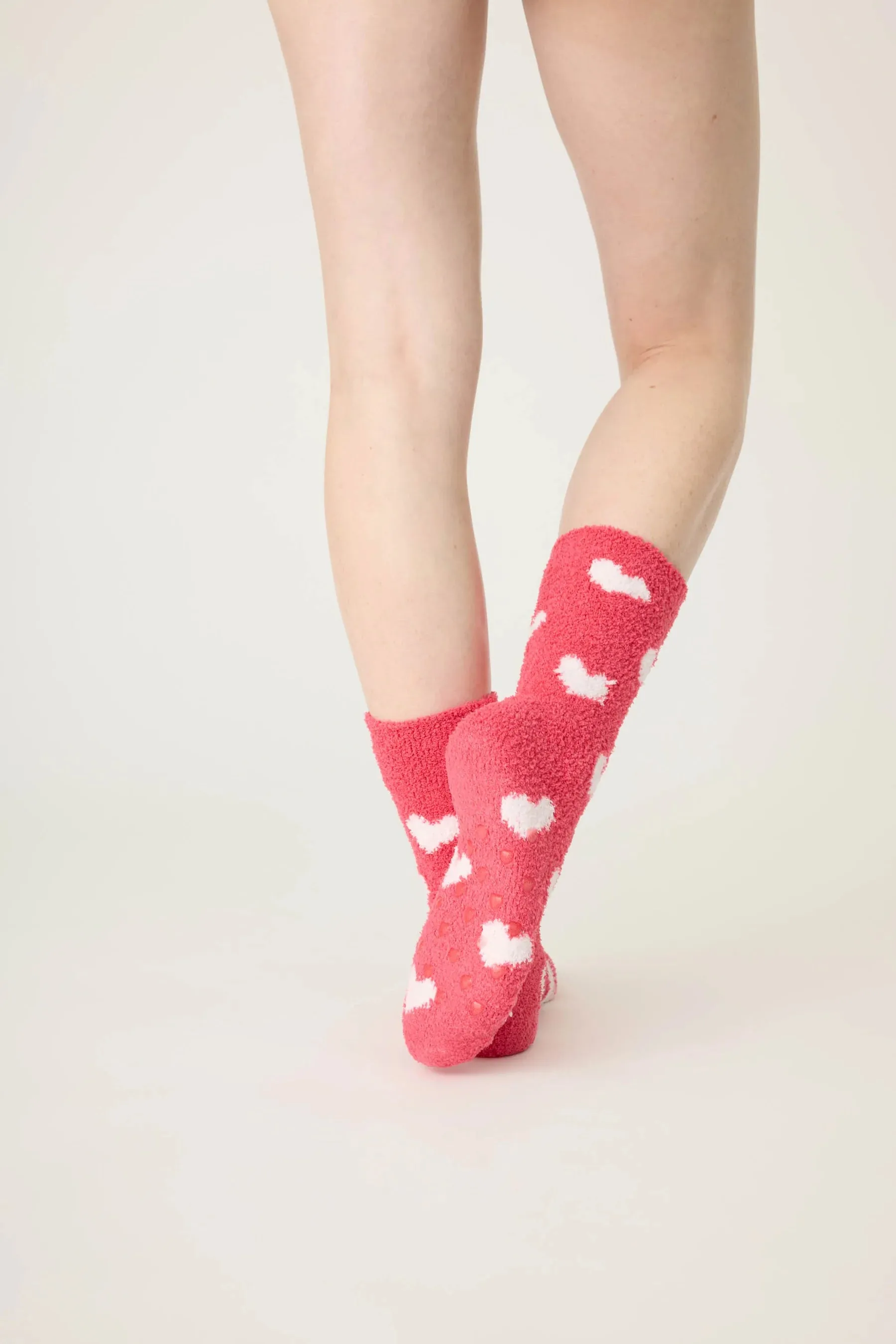 Ruby Red Heart Socks