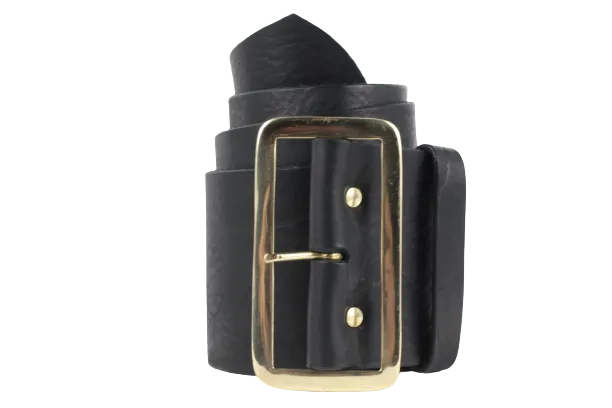 Santa Belt 4 Inch Wide (100mm) Luxury Deluxe Full Grain Leather Belts