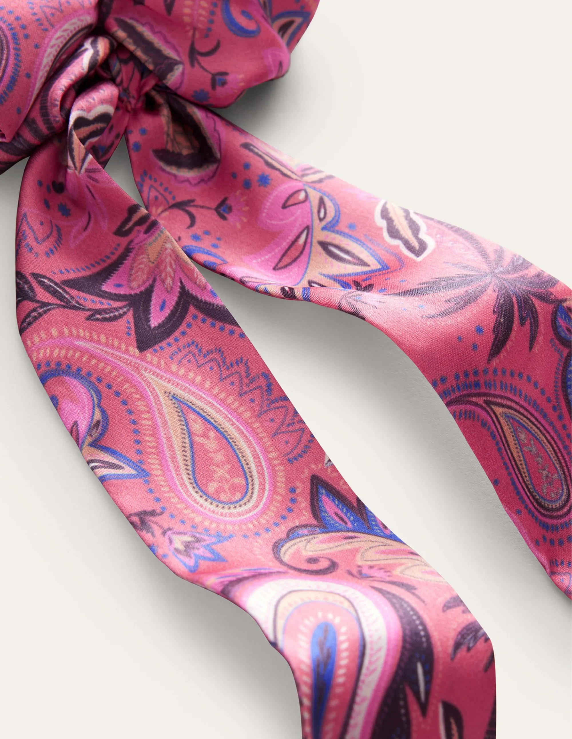 Scarf Hair Scrunchie-Deep Sea Coral