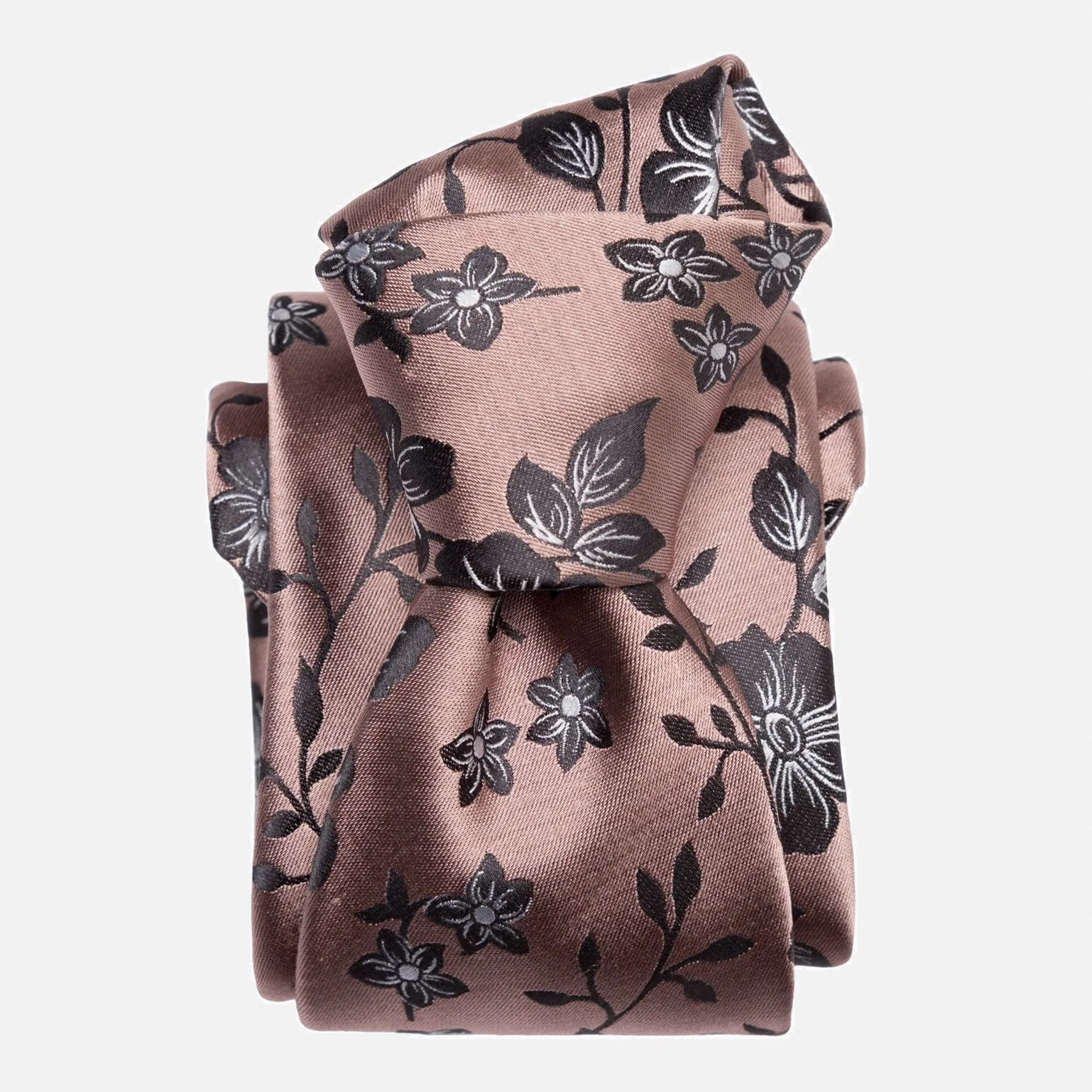 Silvio - Silk Jacquard Tie - Dusty Rose