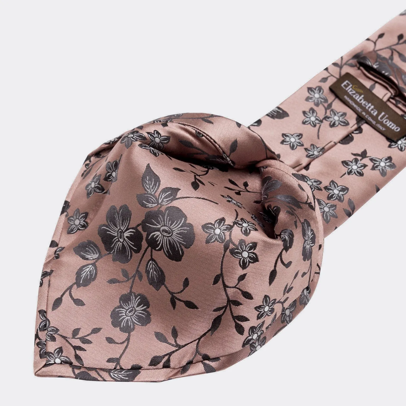 Silvio - Silk Jacquard Tie - Dusty Rose