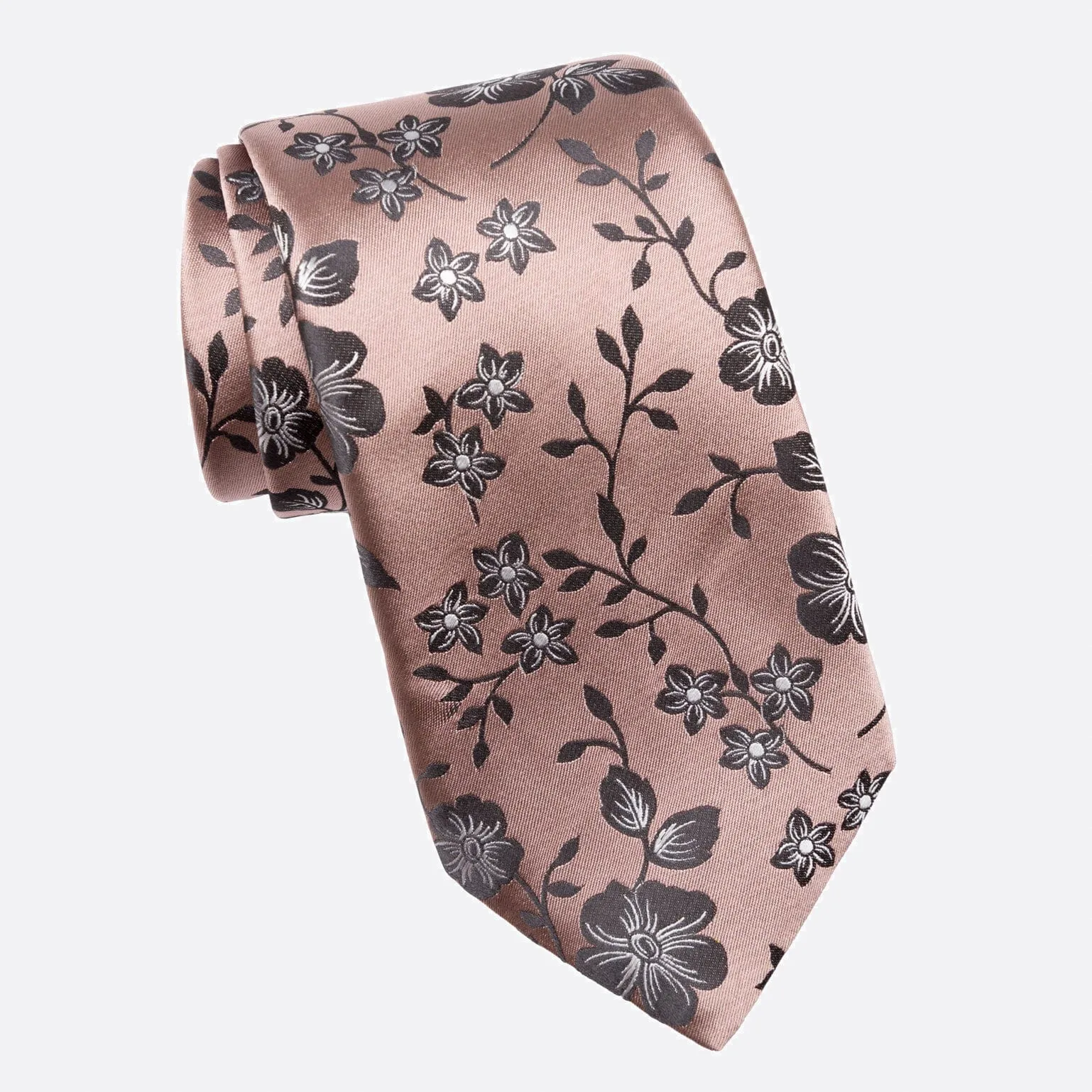 Silvio - Silk Jacquard Tie - Dusty Rose