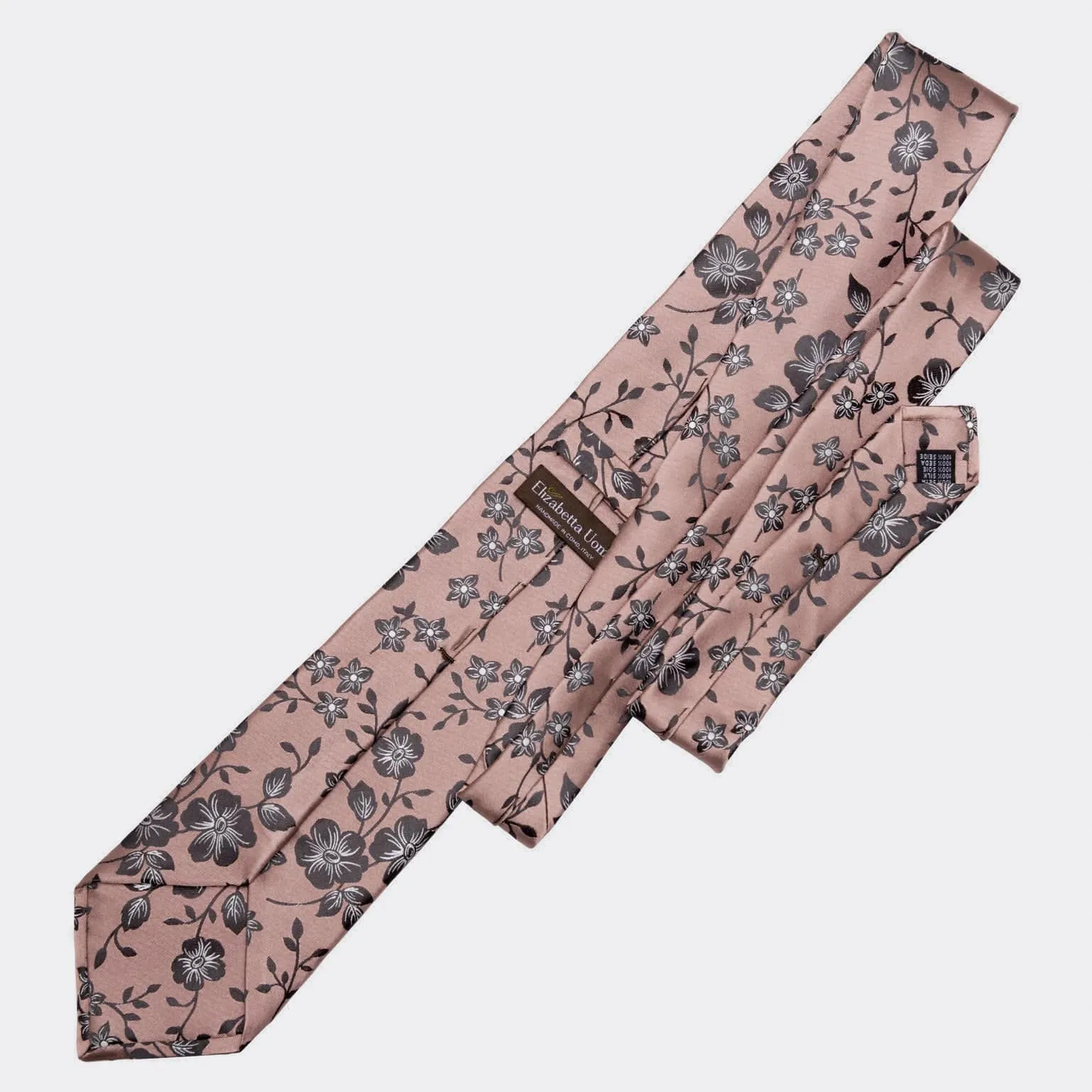 Silvio - Silk Jacquard Tie - Dusty Rose