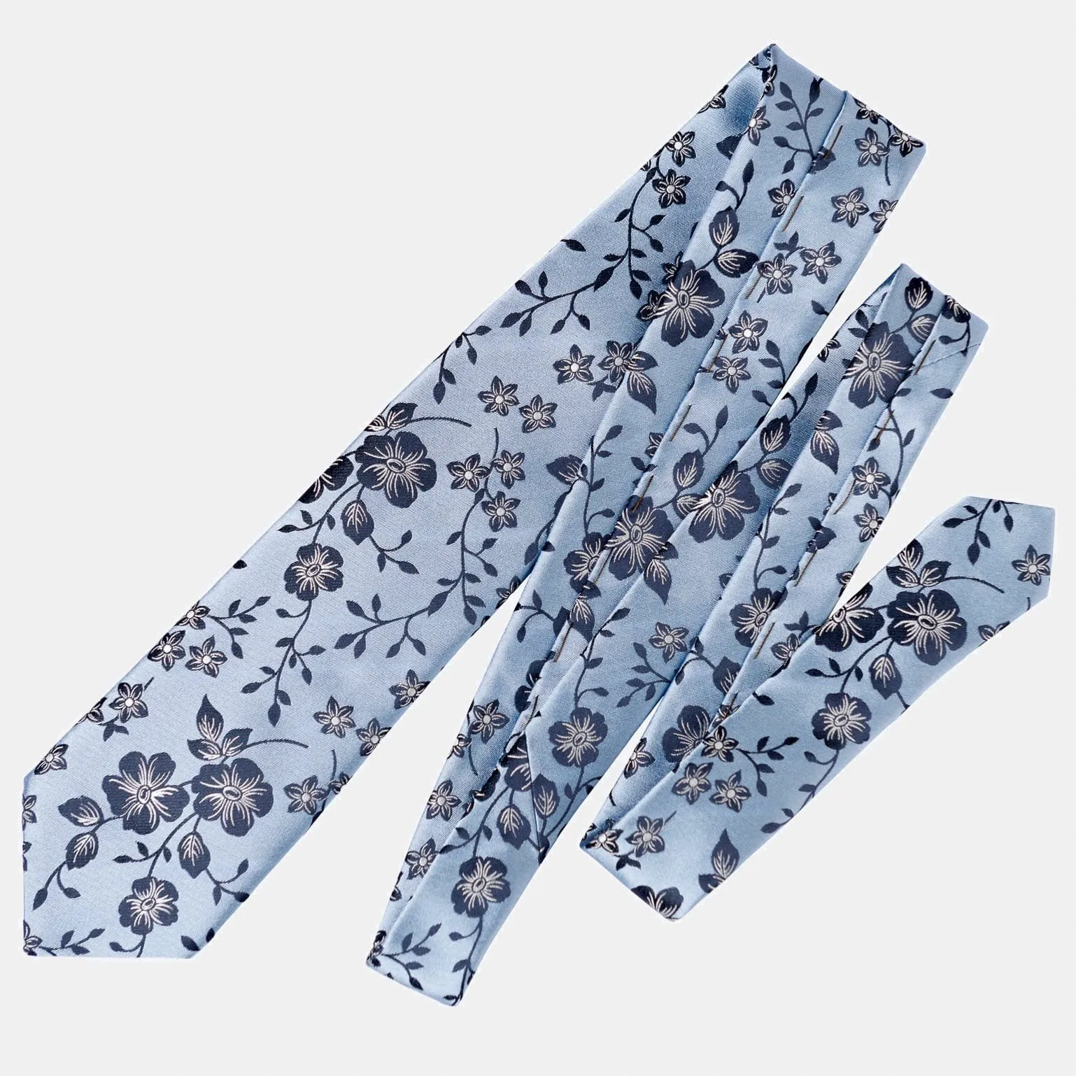 Silvio - Silk Jacquard Tie - Sky Blue