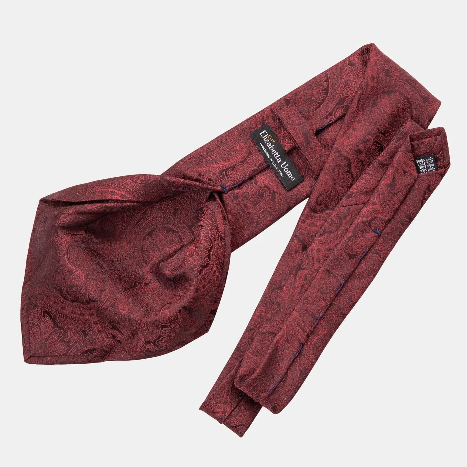 Vienna - Silk Jacquard Tie - Burgundy