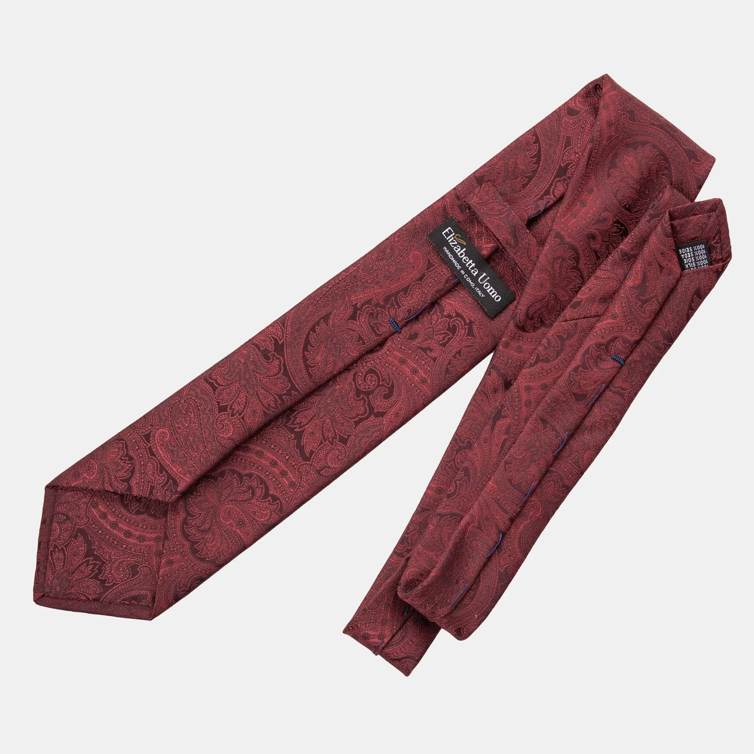 Vienna - Silk Jacquard Tie - Burgundy