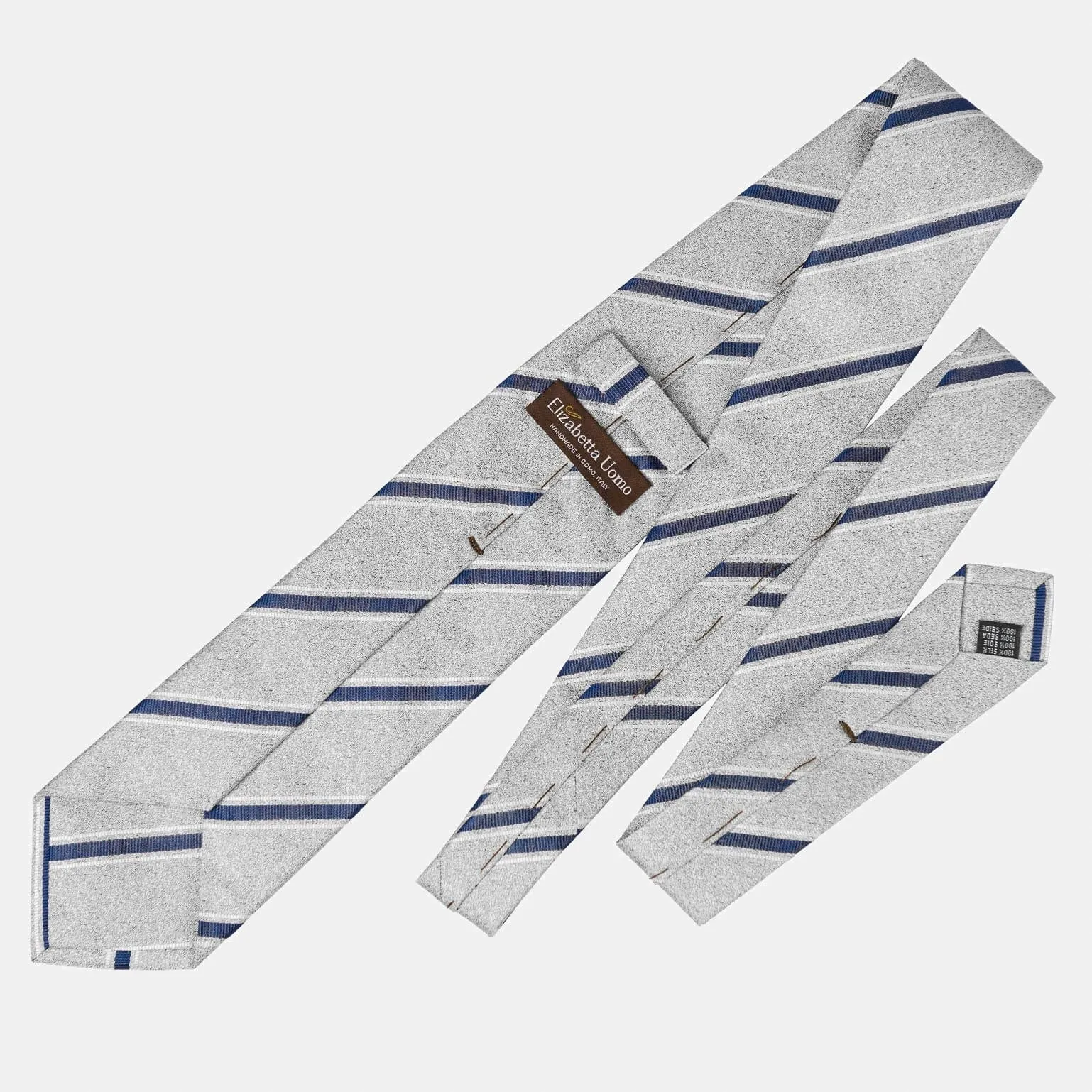 Vittorio - Silk Jacquard Tie - Silver Grey