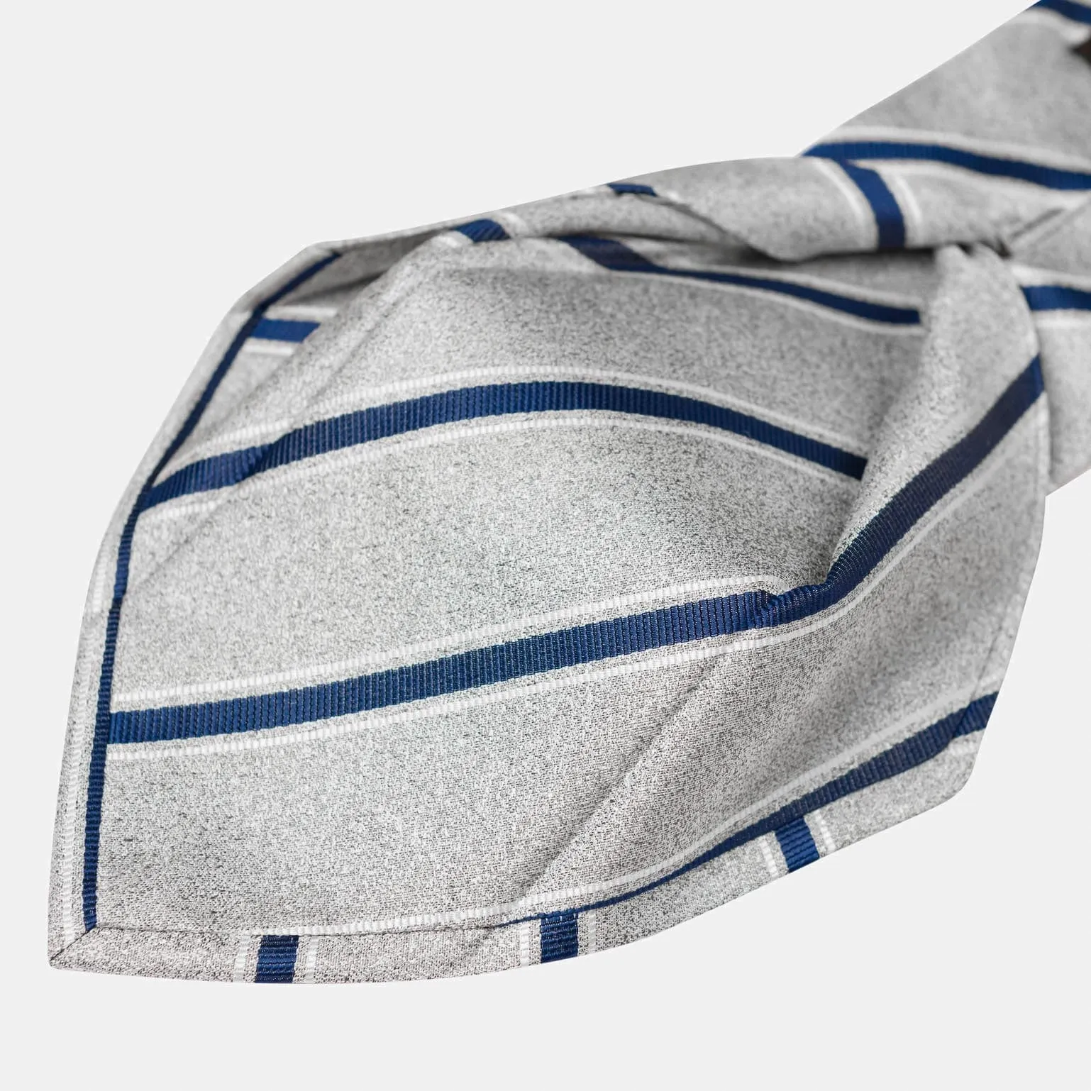 Vittorio - Silk Jacquard Tie - Silver Grey