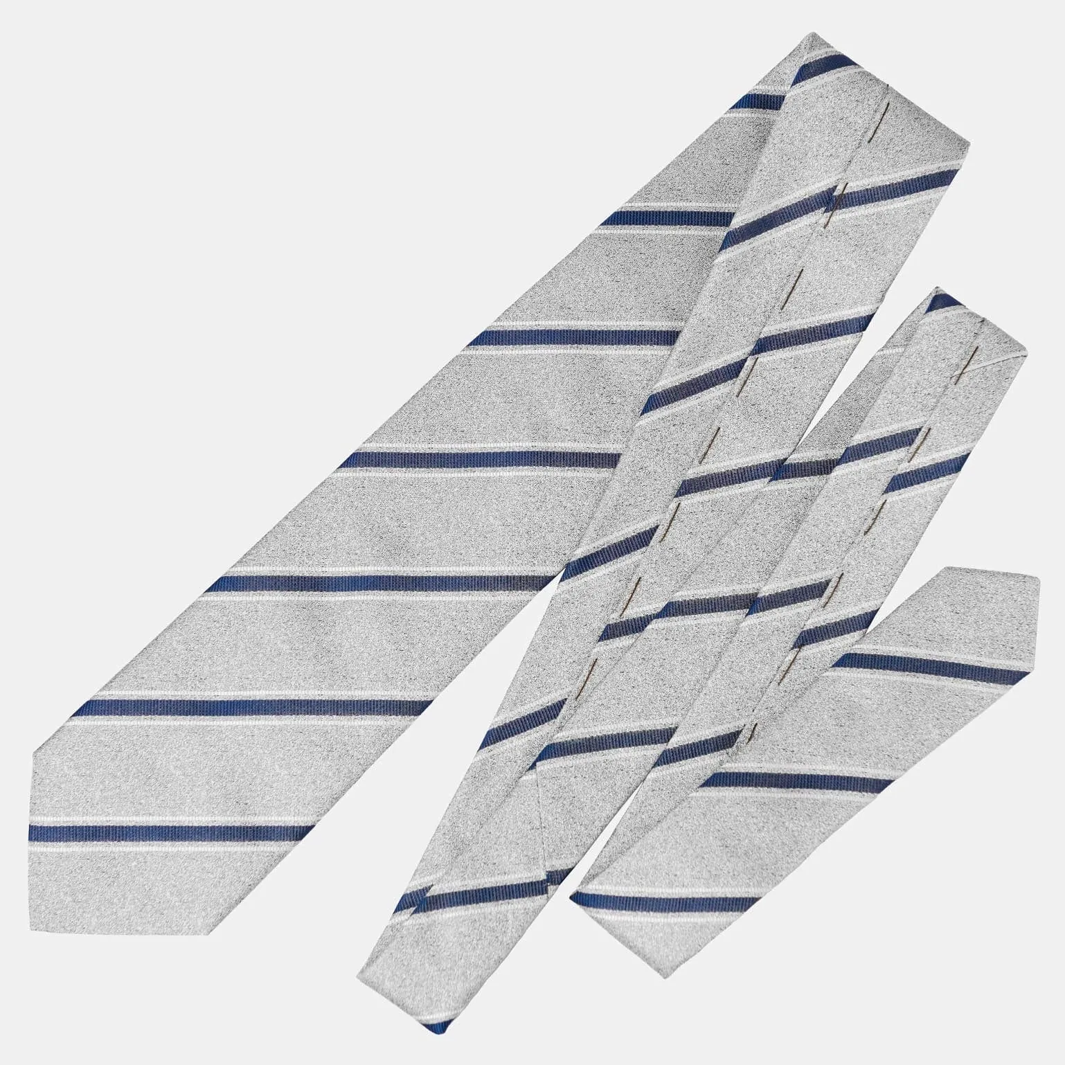 Vittorio - Silk Jacquard Tie - Silver Grey