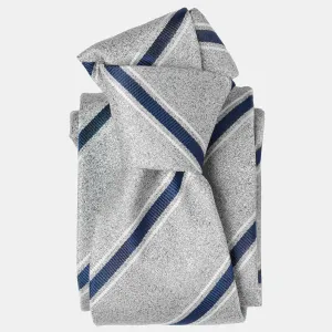 Vittorio - Silk Jacquard Tie - Silver Grey