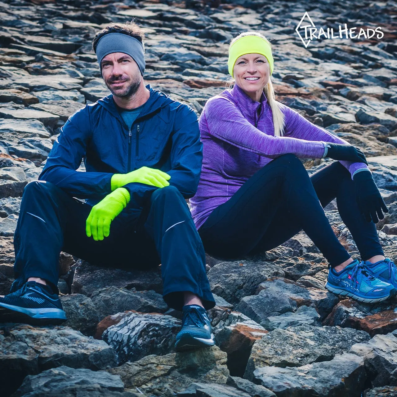 Winter Running Headband: Hi Vis Yellow