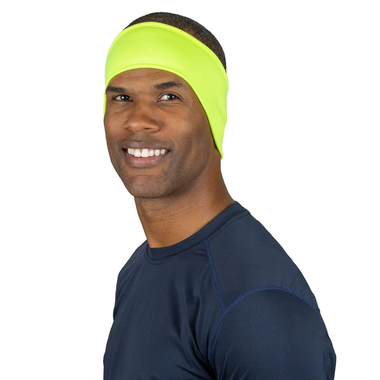 Winter Running Headband: Hi Vis Yellow