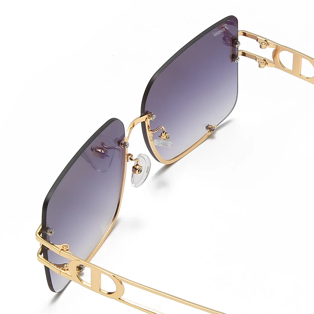 Women's Fevani Violet Square Oversized Sunglasses