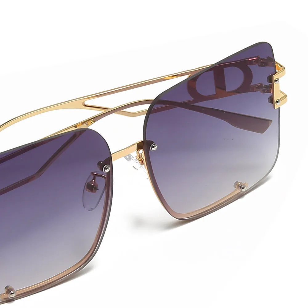 Women's Fevani Violet Square Oversized Sunglasses