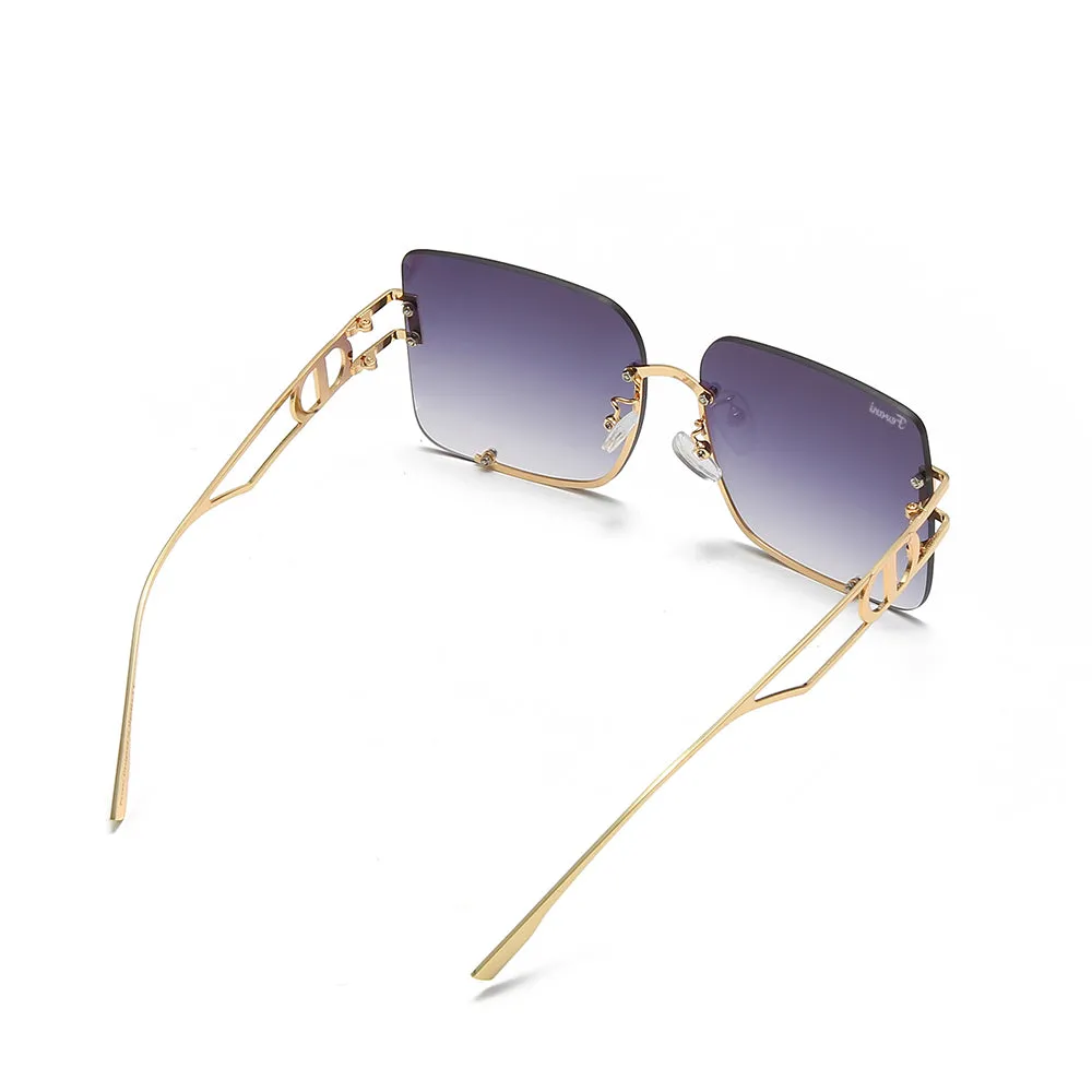 Women's Fevani Violet Square Oversized Sunglasses